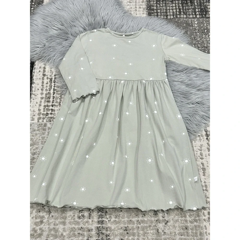 POUF BABY‎ NYC Sage 3/4 Sleeve Sun Print Dress Size 12Y NWT